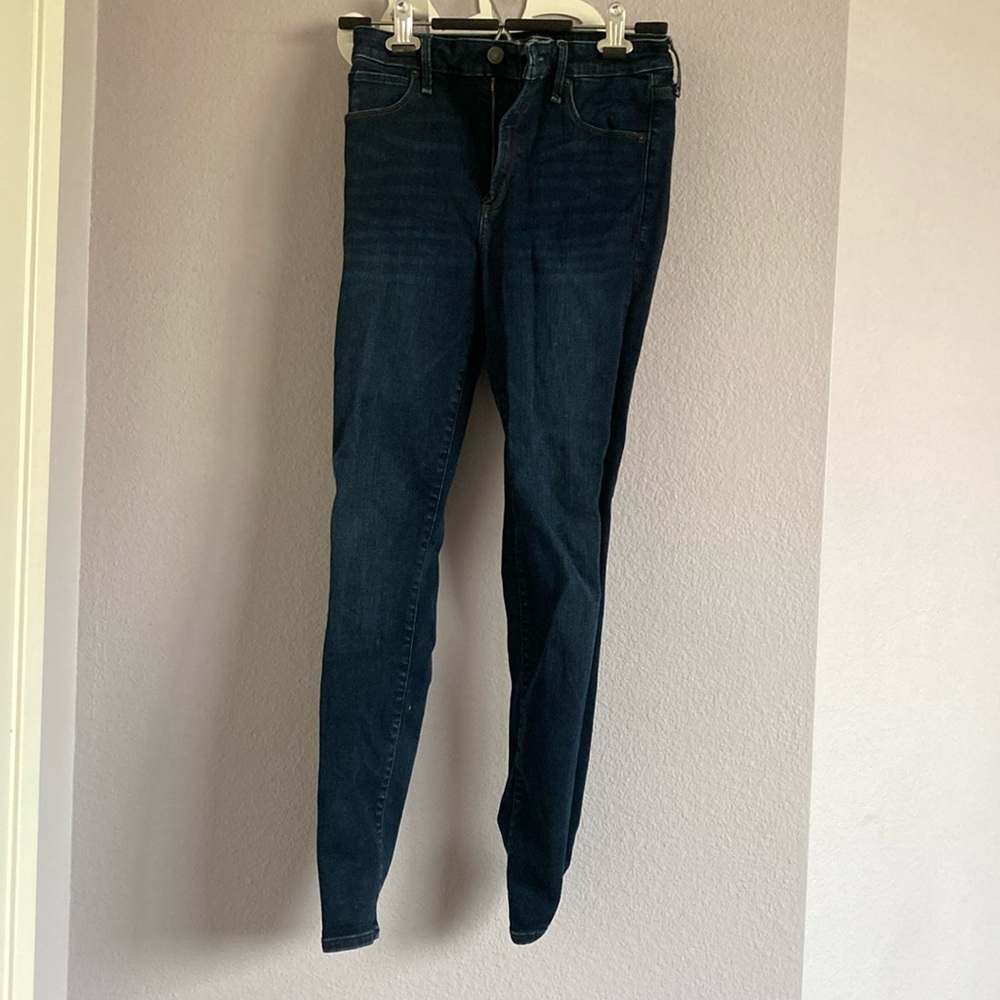 Abercrombie & Fitch Simone High Rise Super Skinny (Blue)
